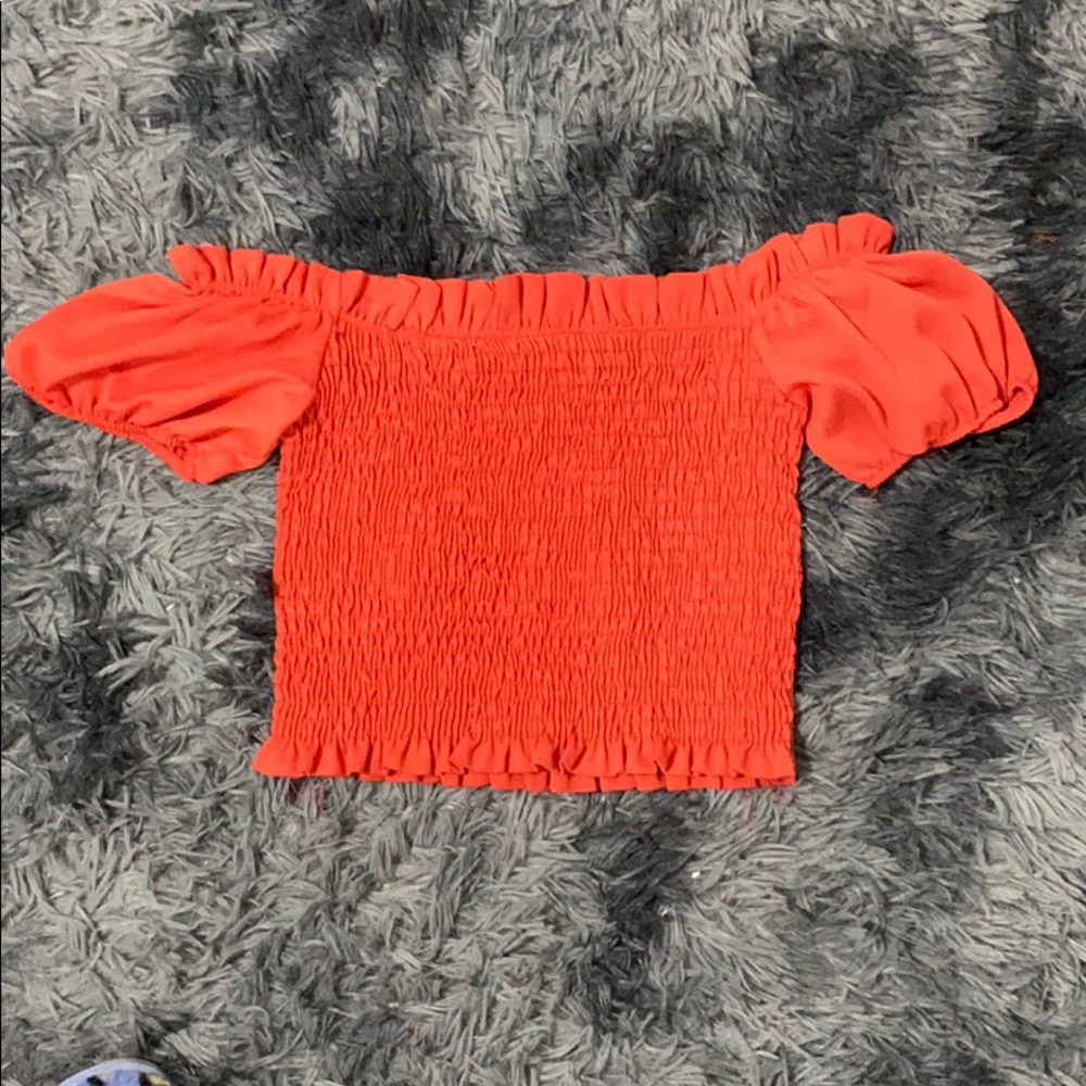 off the shoulder crop top